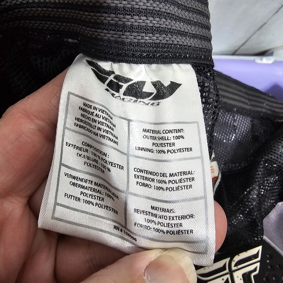 Fly Racing F-16 Powersports Riding Pants Size 40 Adjustable Waist Black Gray. - Picture 9 of 11